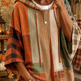Women's Autumn Patchwork Hoodie