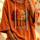 Women's Autumn Print Hoodie