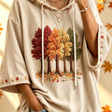 Women's Autumn Print Hoodie