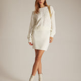 Yara | Women's Round Neck Cable Knit Sweater