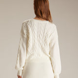 Yara | Women's Round Neck Cable Knit Sweater