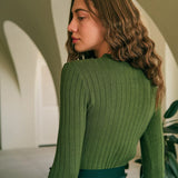 Priya | Women's Round Neck Ribbed Knit Sweater