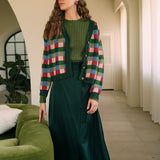 Priya | Women's Round Neck Ribbed Knit Sweater
