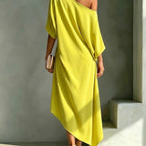 AMBER | Asymmetric One-Shoulder Maxi Dress
